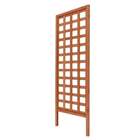 72-inch Outdoor Modern Wooden Garden Trellis in Cedar Wood Color