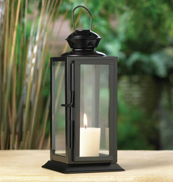 Square Top Lantern Candle Holders | Metal Lantern | Tall Lantern – YardEpic